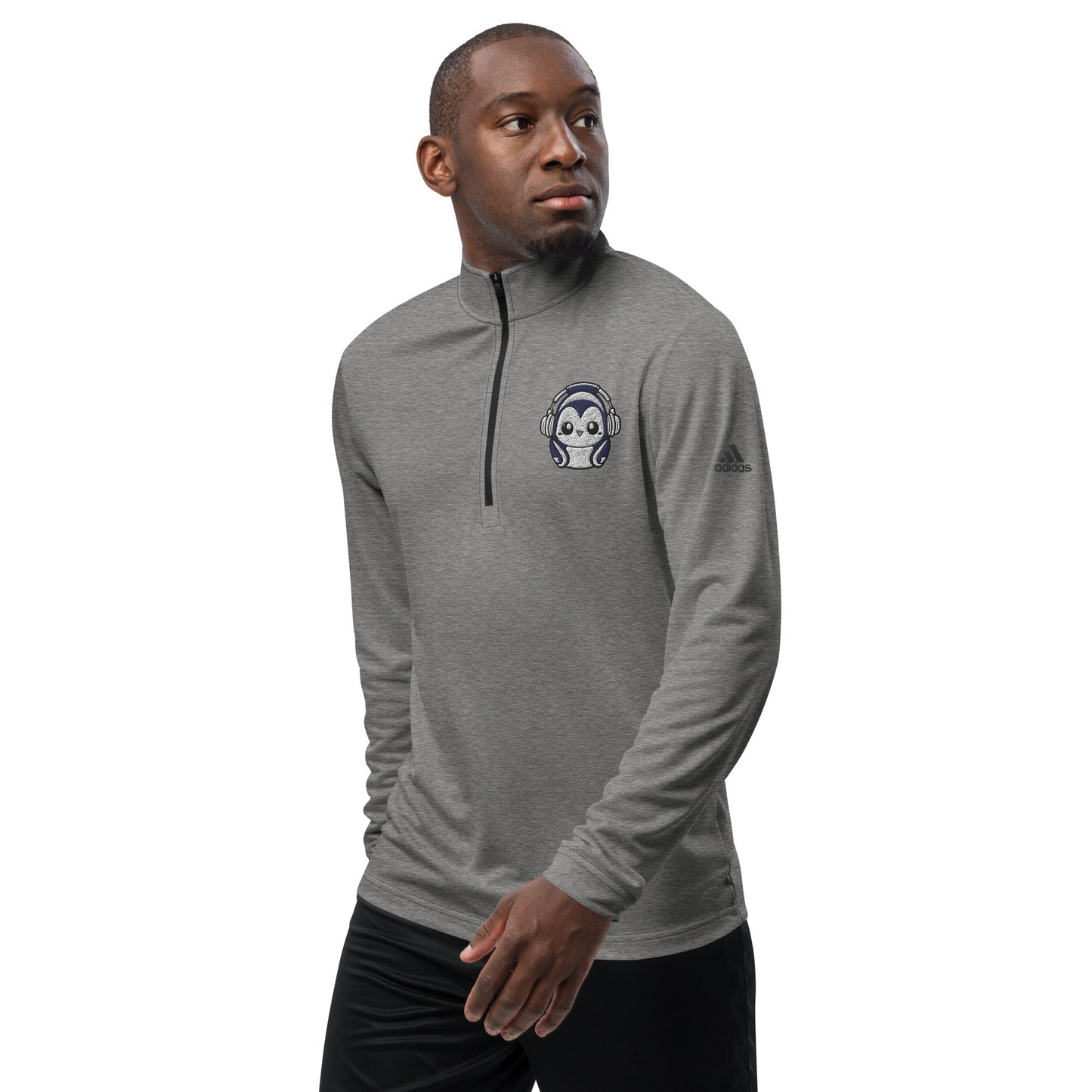 Penguin Adidas Quarter zip pullover