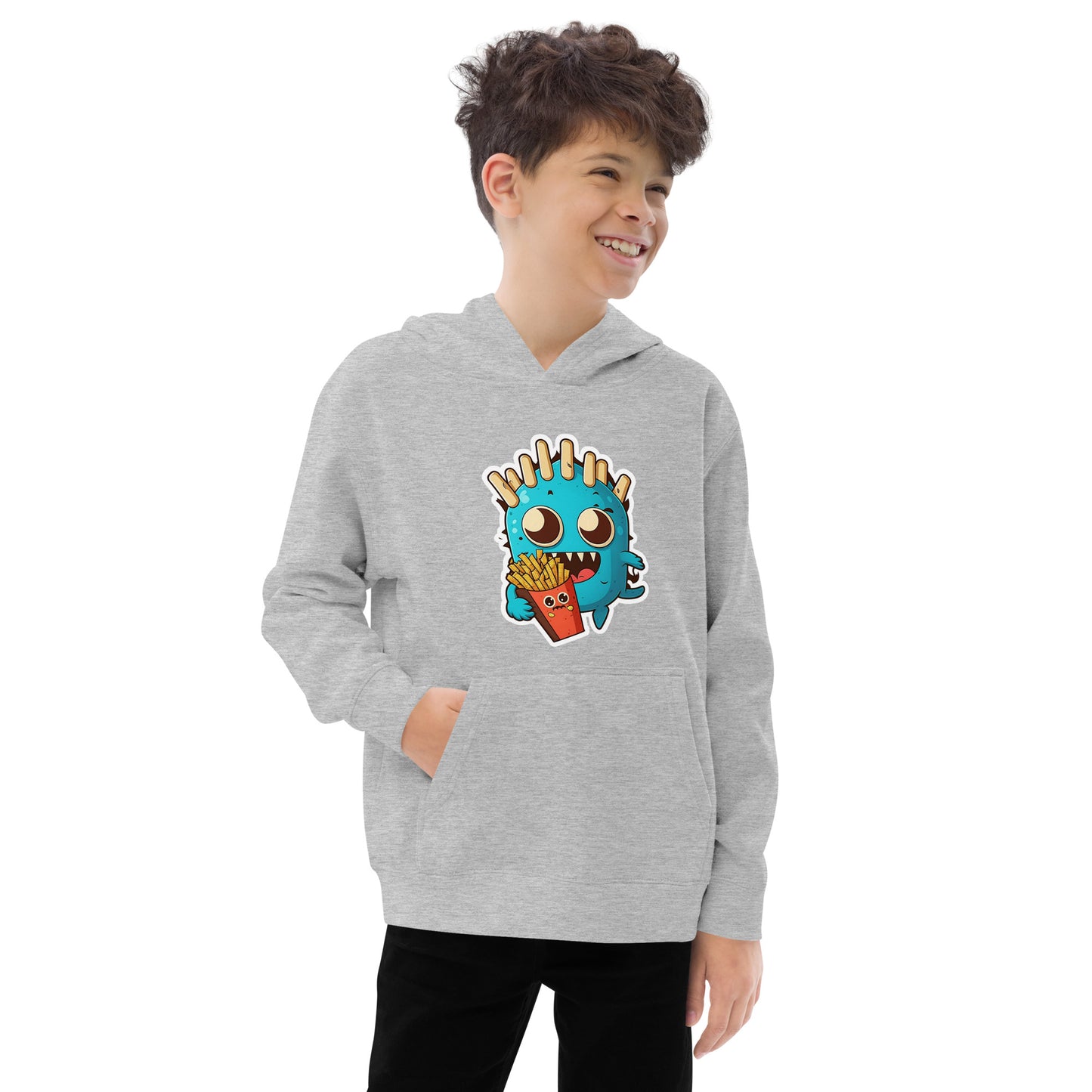 Fries Monster Kids fleece hoodie