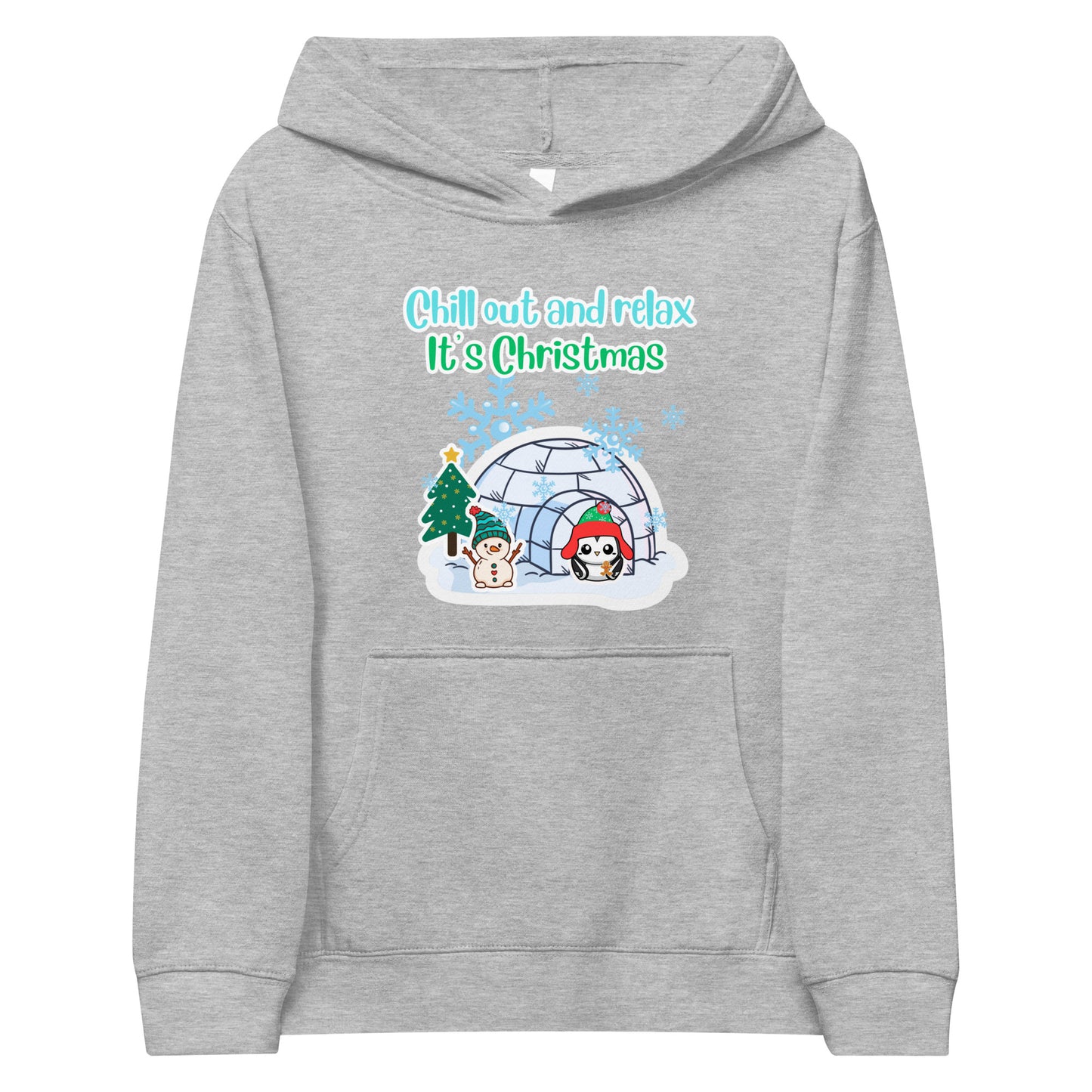 Penguin Christmas Kids fleece hoodie