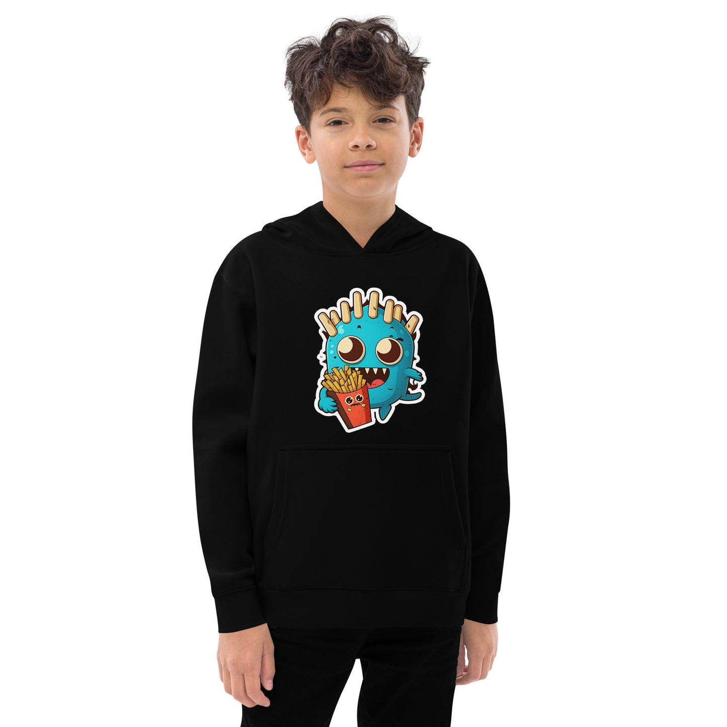 Fries Monster Kids fleece hoodie