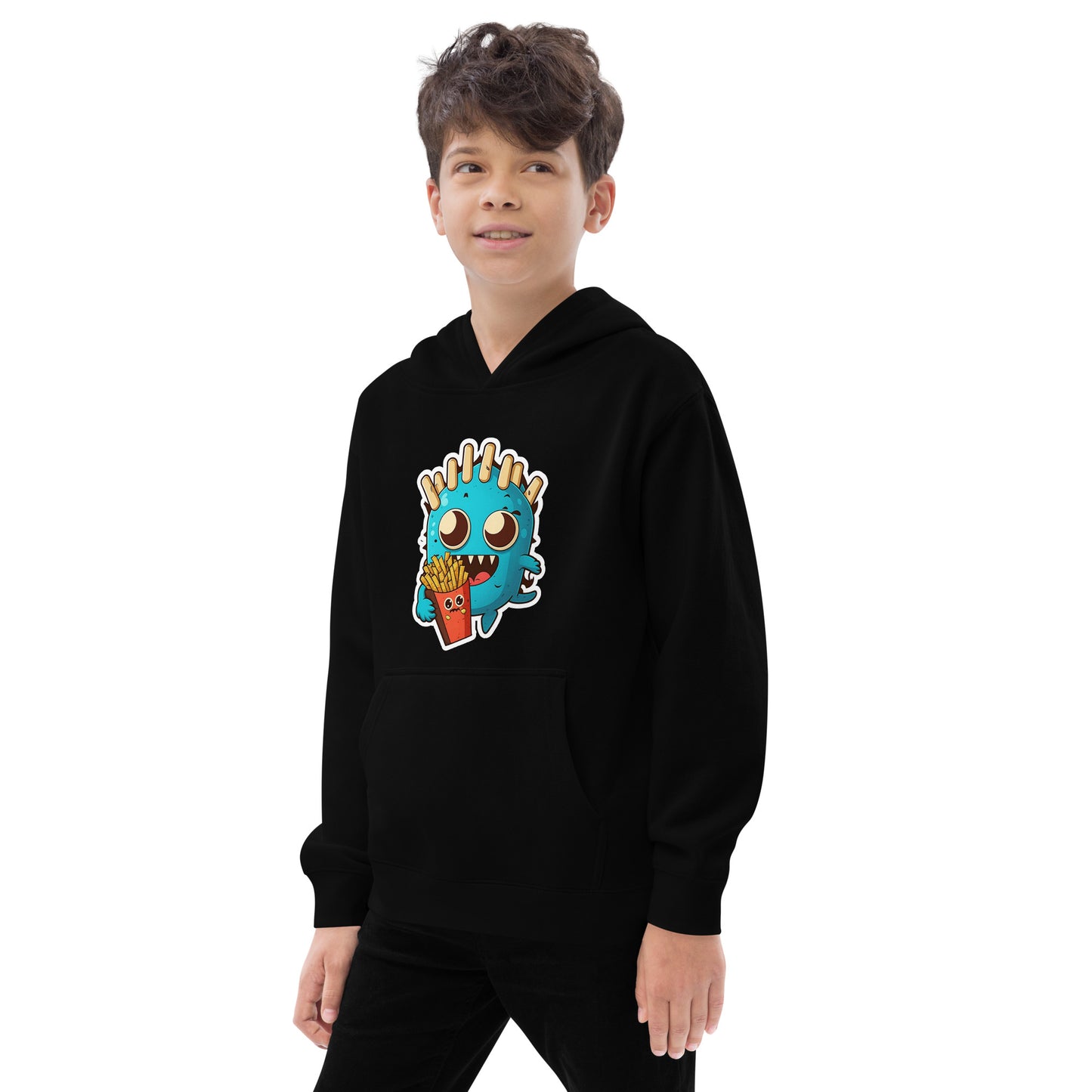 Fries Monster Kids fleece hoodie