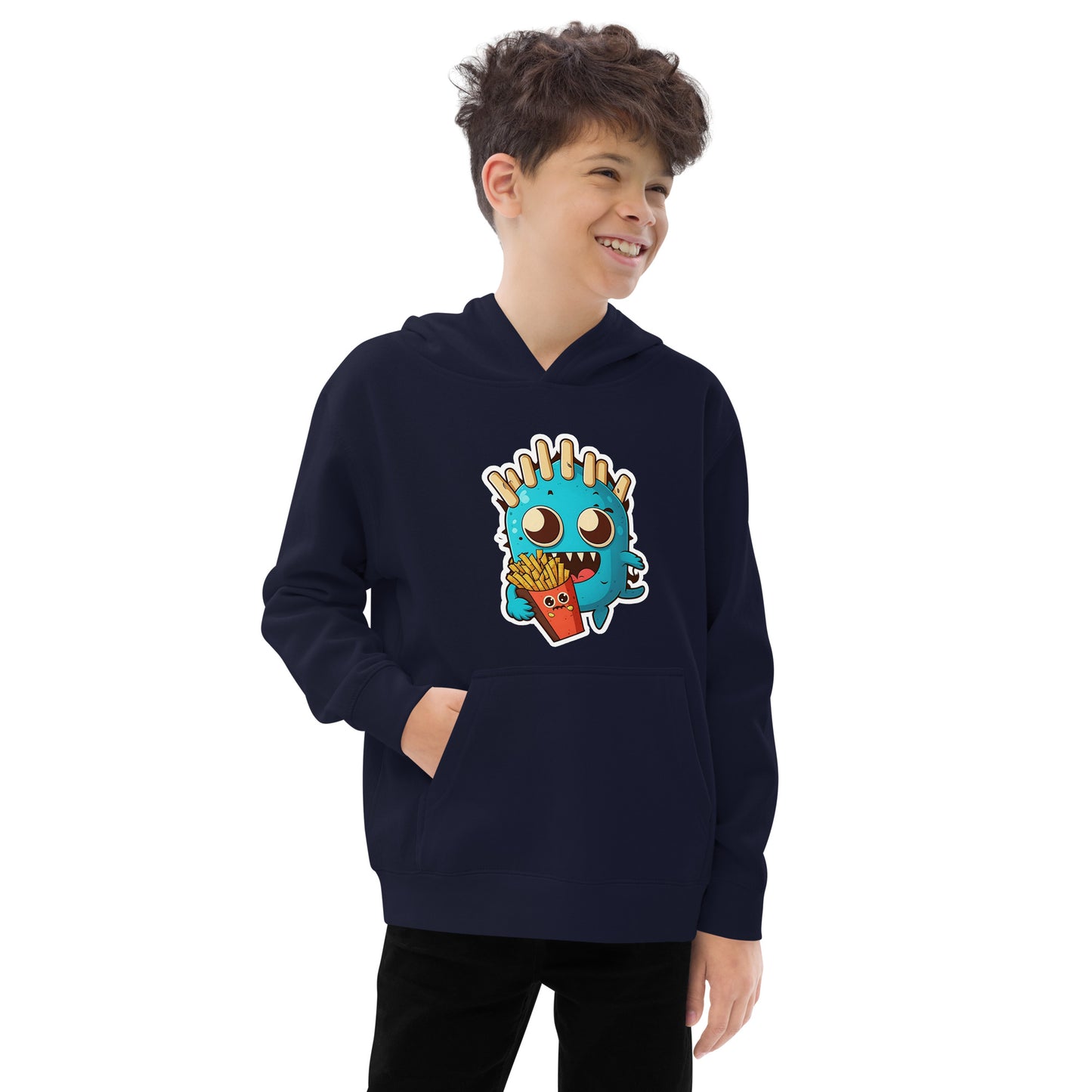 Fries Monster Kids fleece hoodie