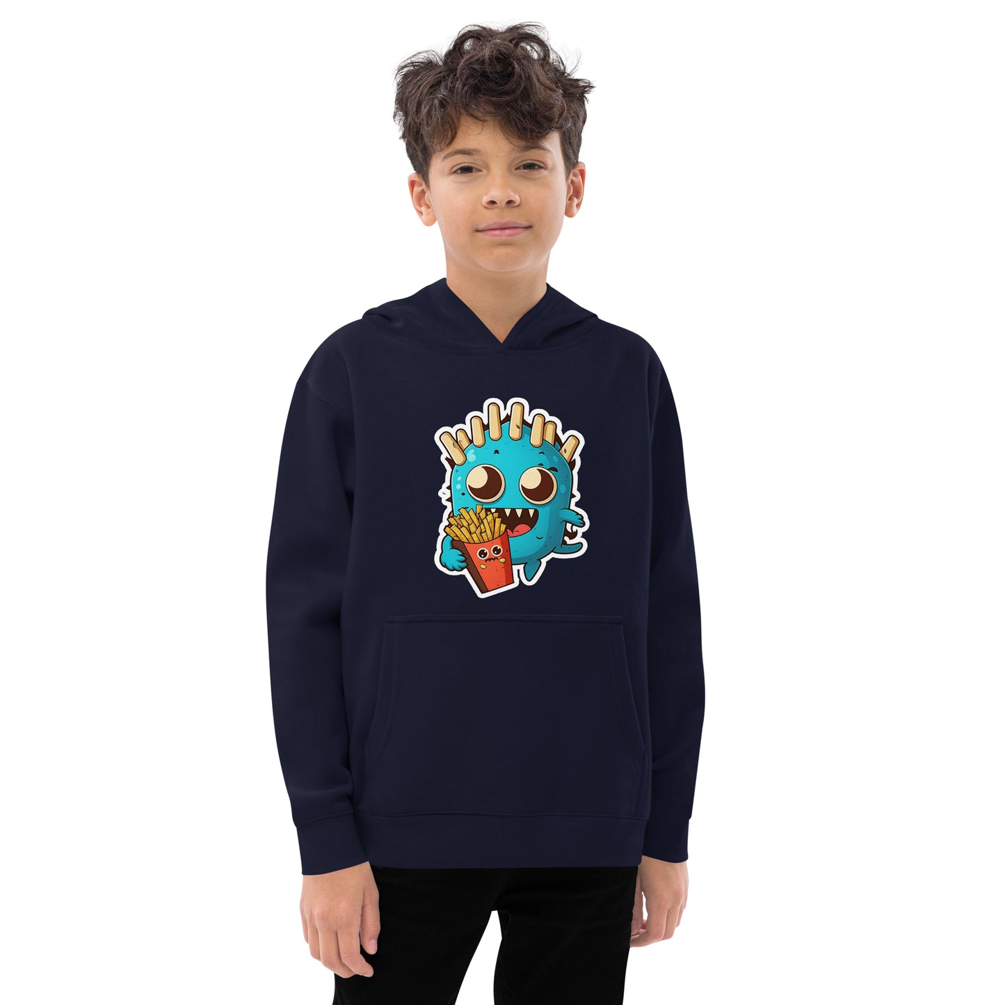 Fries Monster Kids fleece hoodie