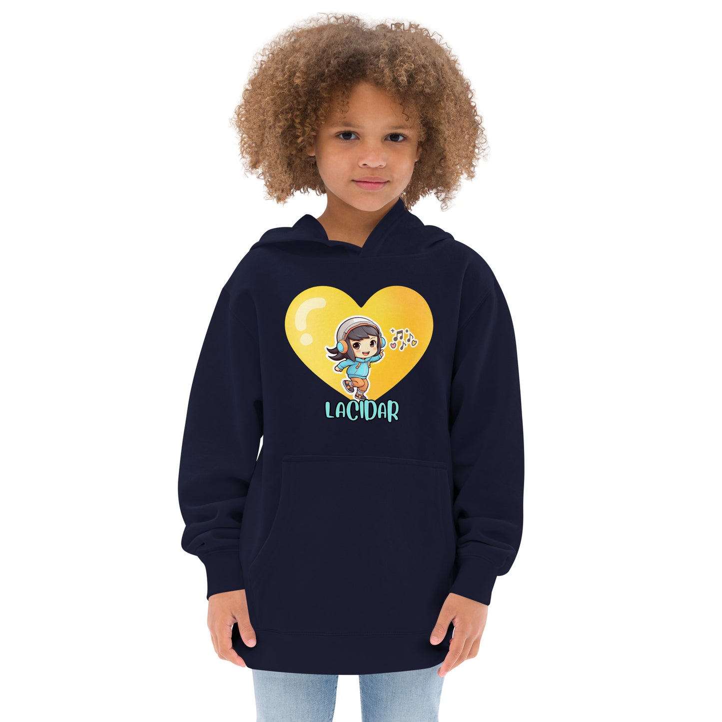 Chibi music Kids fleece hoodie