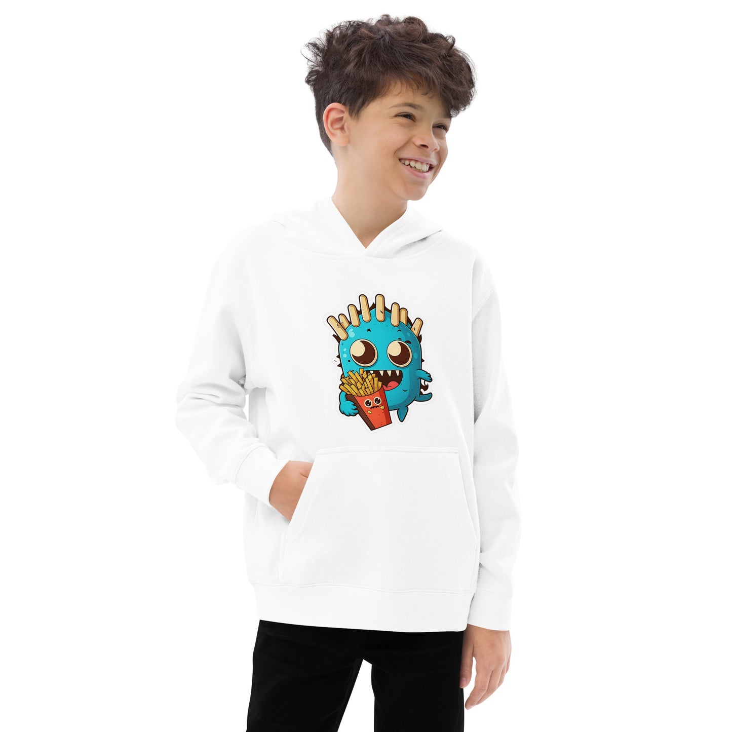 Fries Monster Kids fleece hoodie