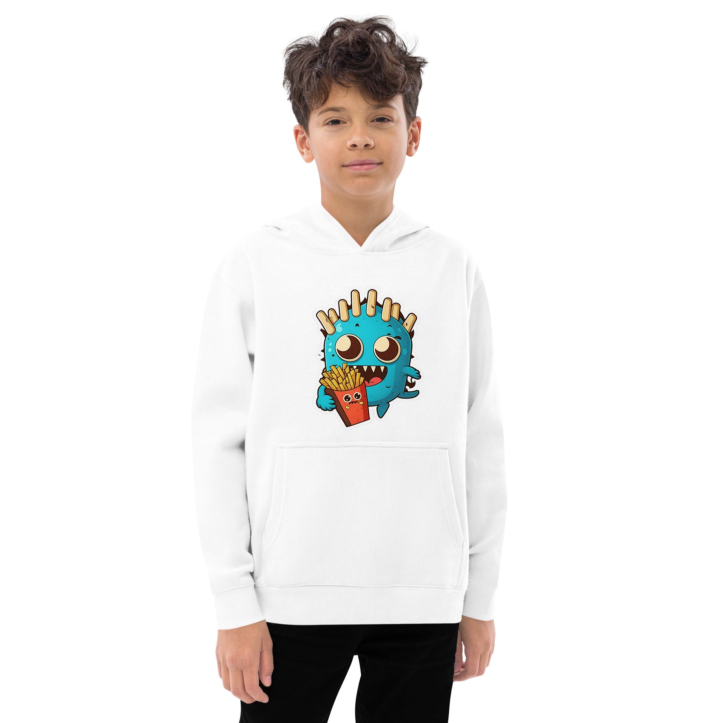 Fries Monster Kids fleece hoodie