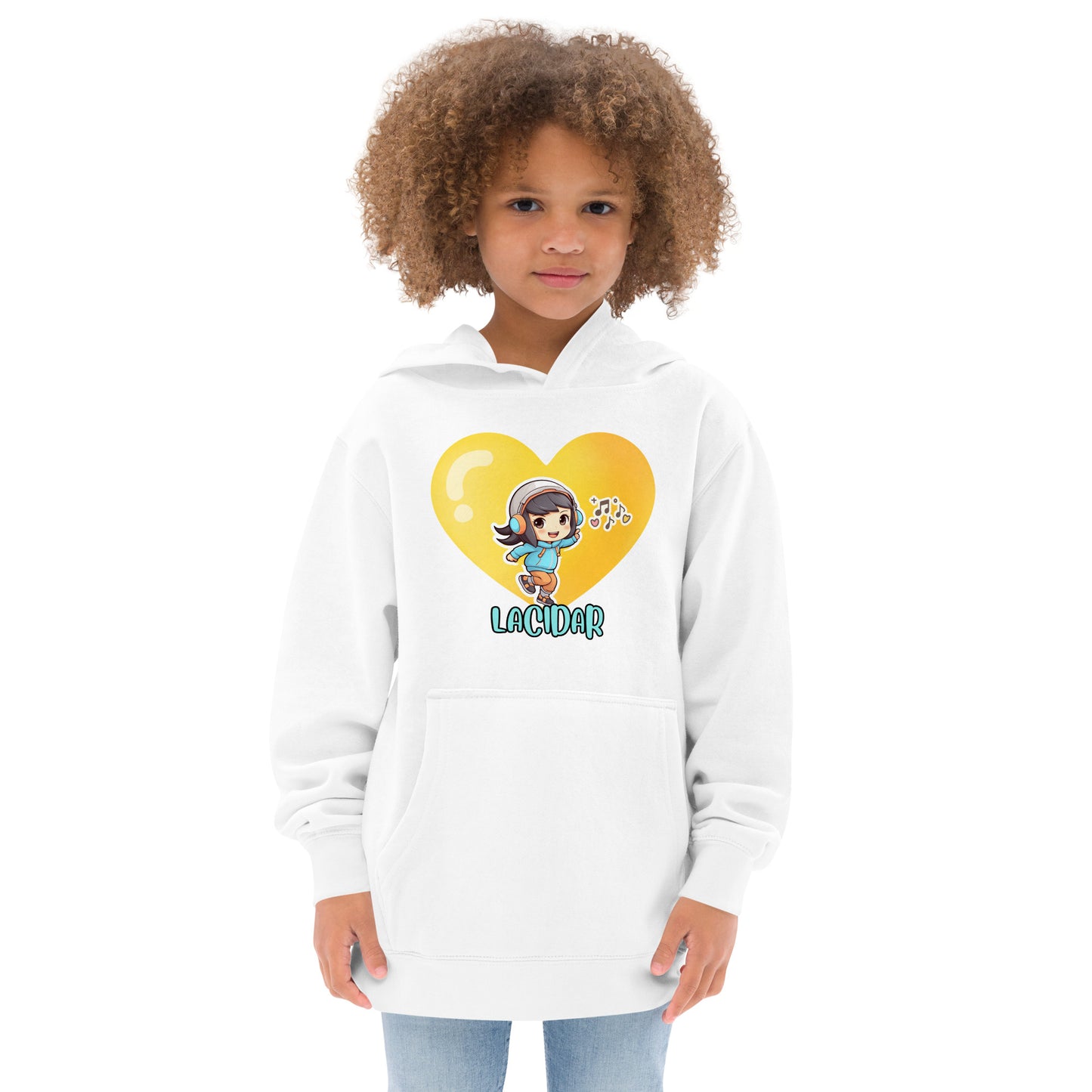 Chibi music Kids fleece hoodie