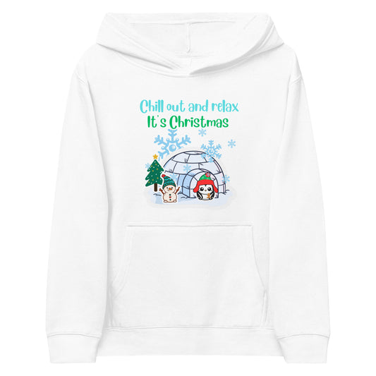 Penguin Christmas Kids fleece hoodie