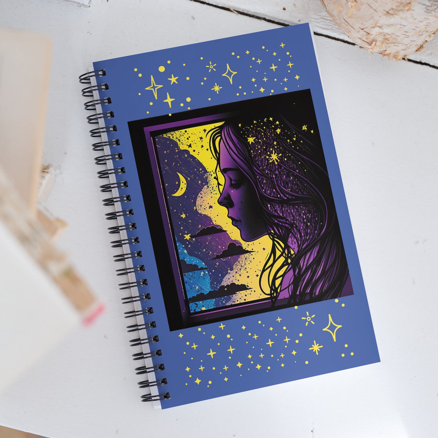 Stargazing Spiral notebook