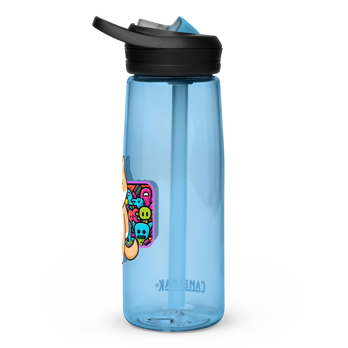 Peace Shiba graphic Sports water bottle