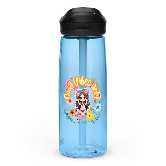 Good vibes 25oz Sports water bottle