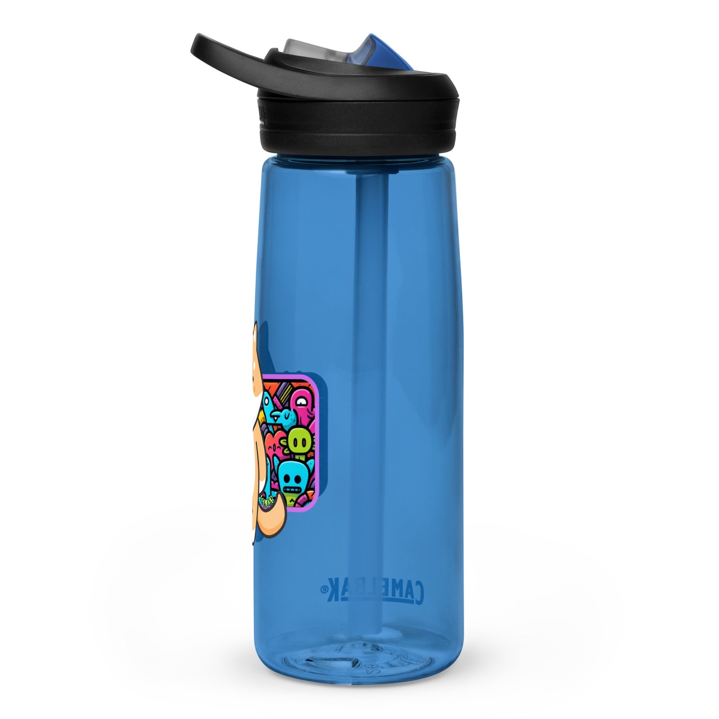 Peace Shiba graphic Sports water bottle