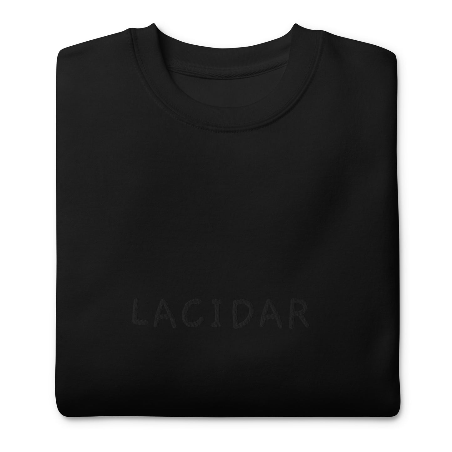 Lacidar whitework embroidered Unisex Premium Sweatshirt