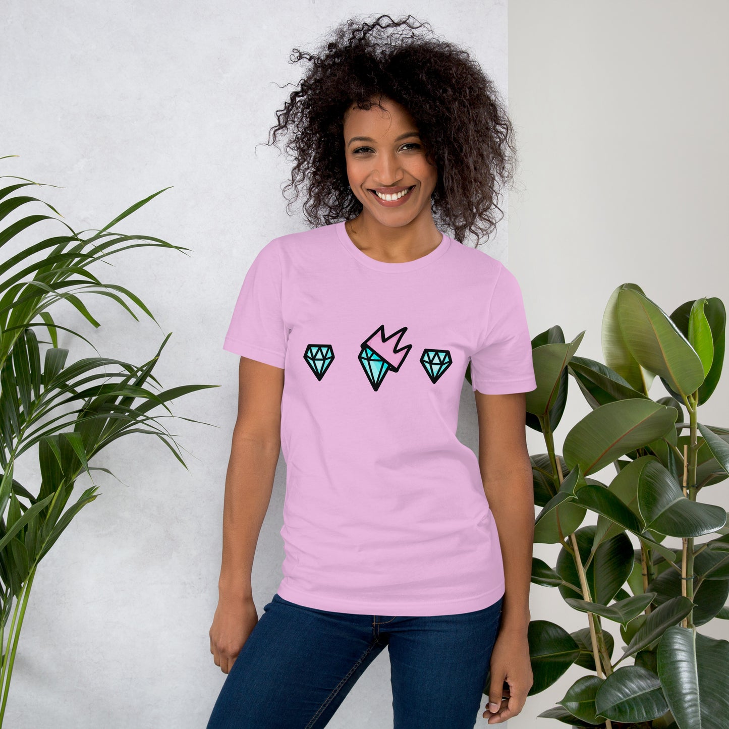 Diamond Pink Unisex t-shirt