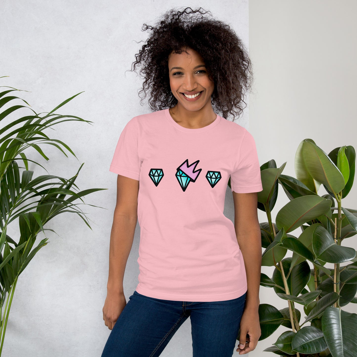 Diamond Pink Unisex t-shirt