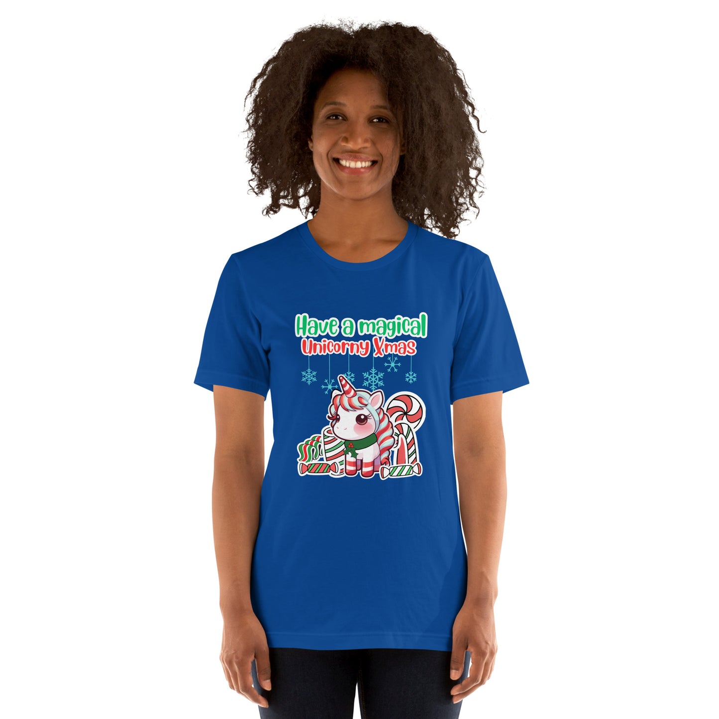 Magical Unicorn Xmas Unisex t-shirt