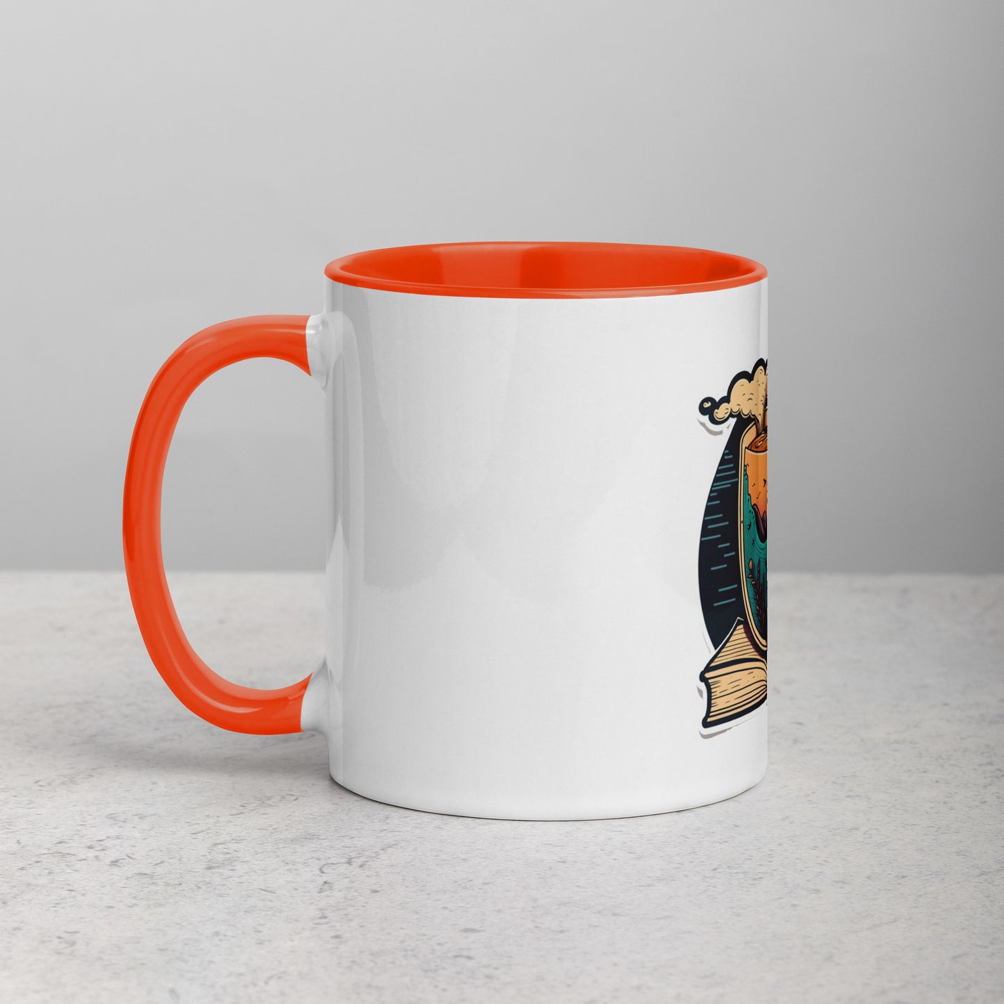 Tea Design Mug with Color Inside