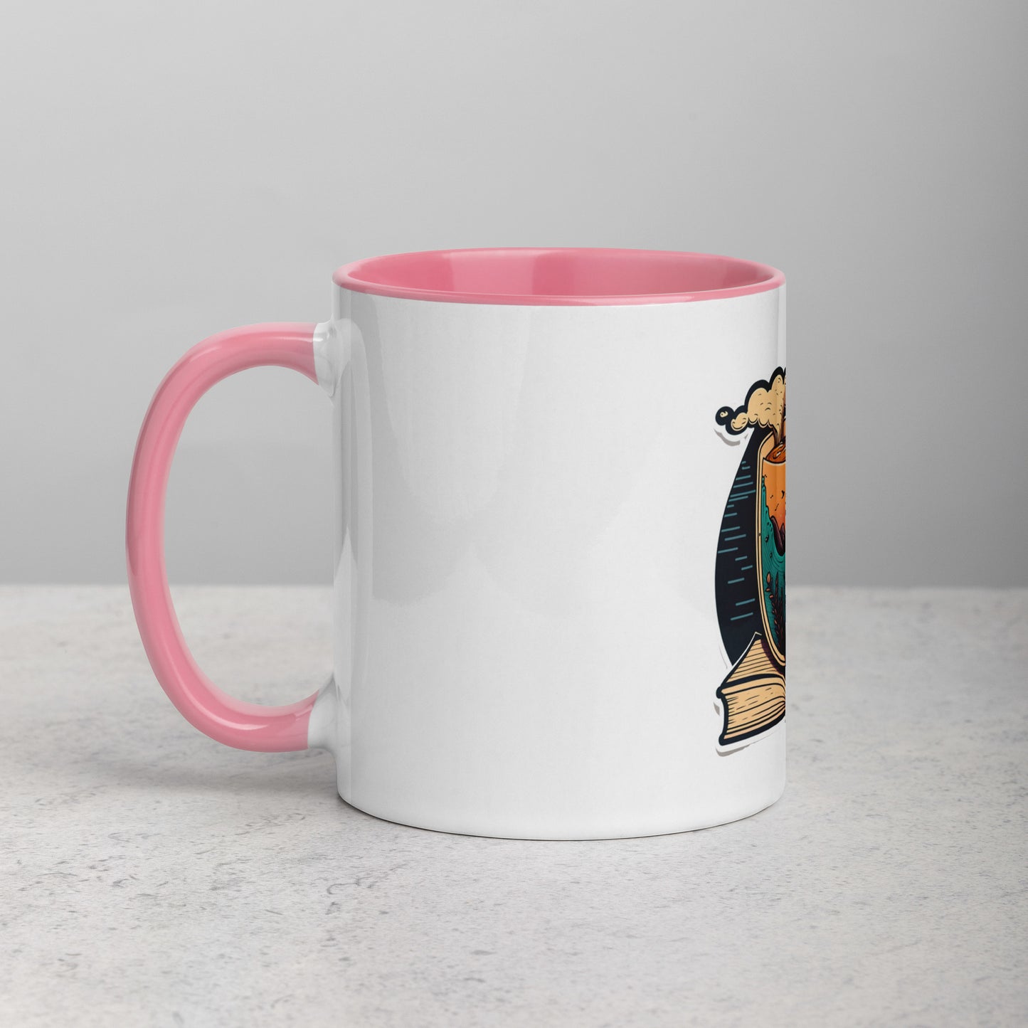 Tea Design Mug with Color Inside