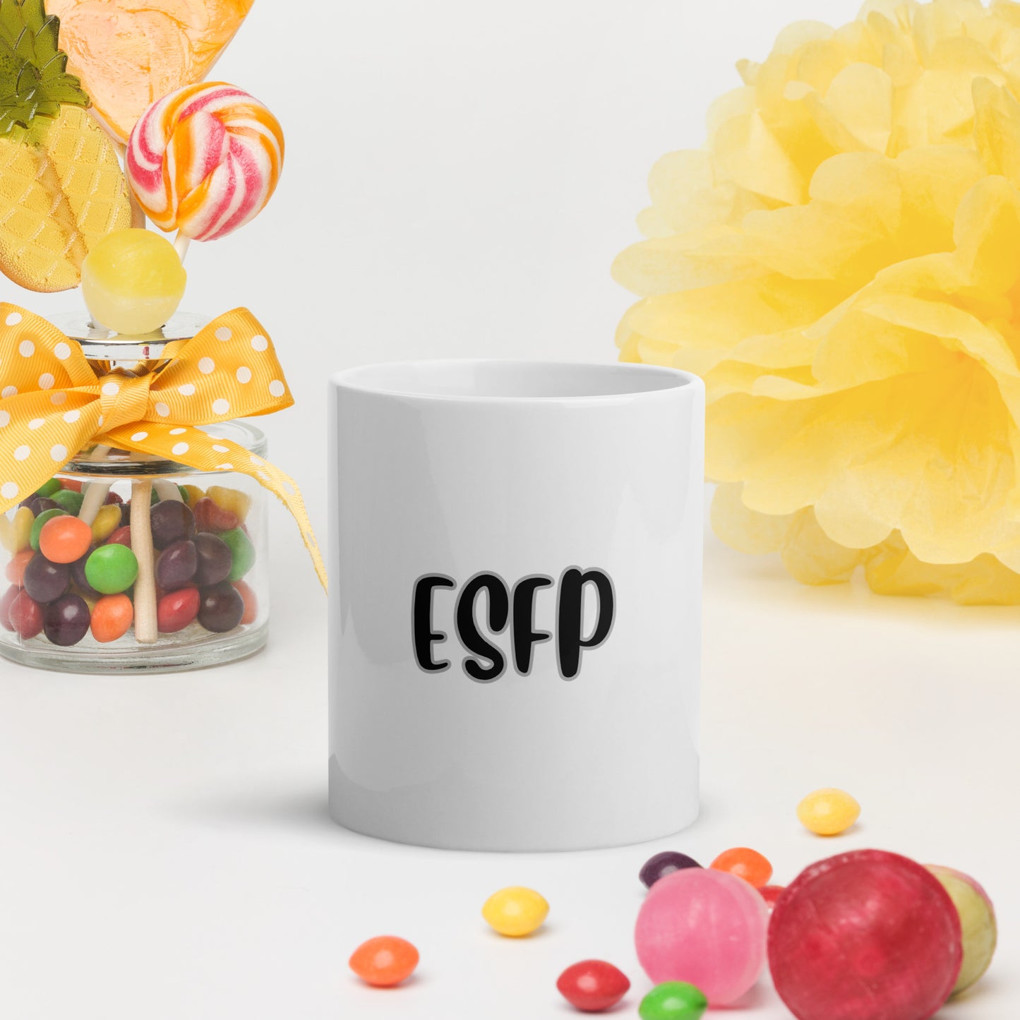 ESFP White glossy mug
