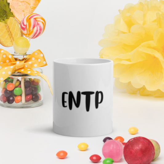 ENTP White glossy mug