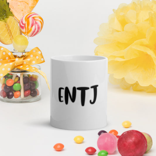 ENTJ White glossy mug