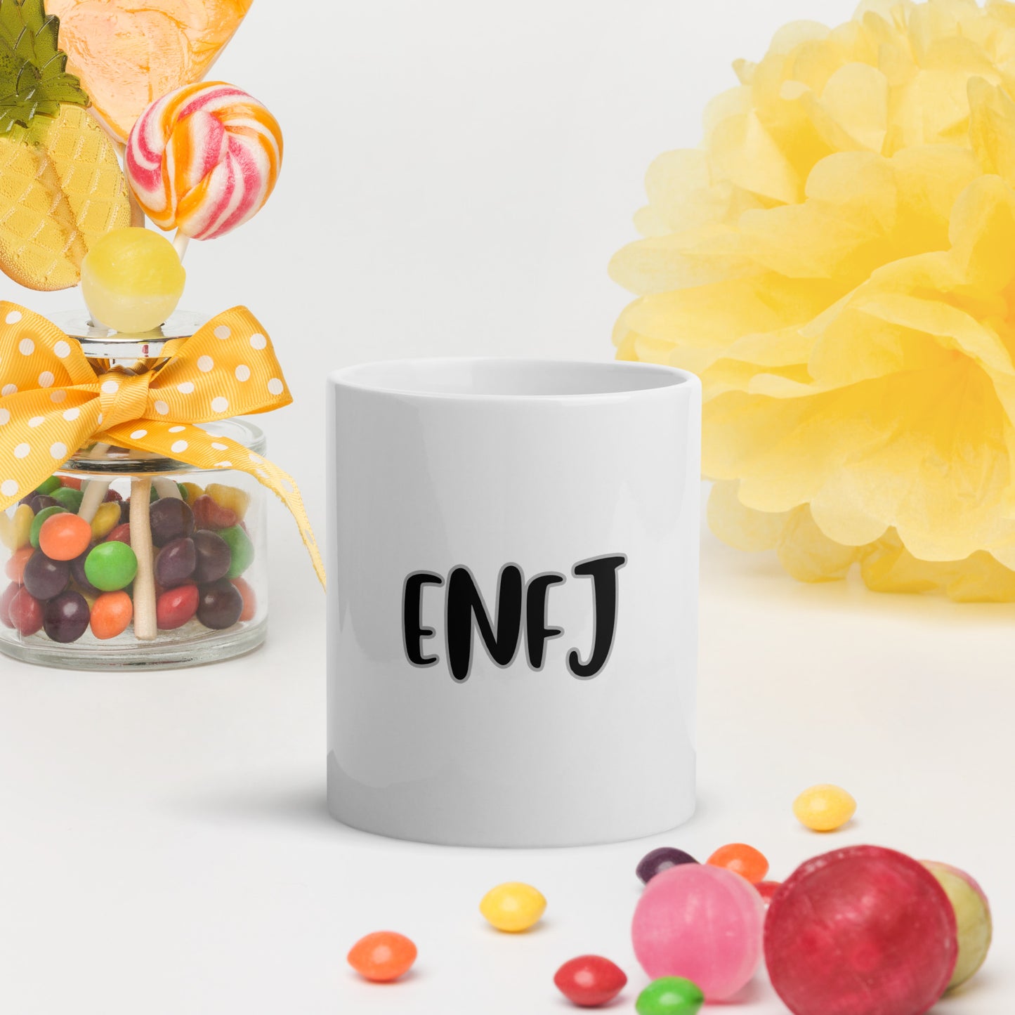 ENFJ White glossy mug