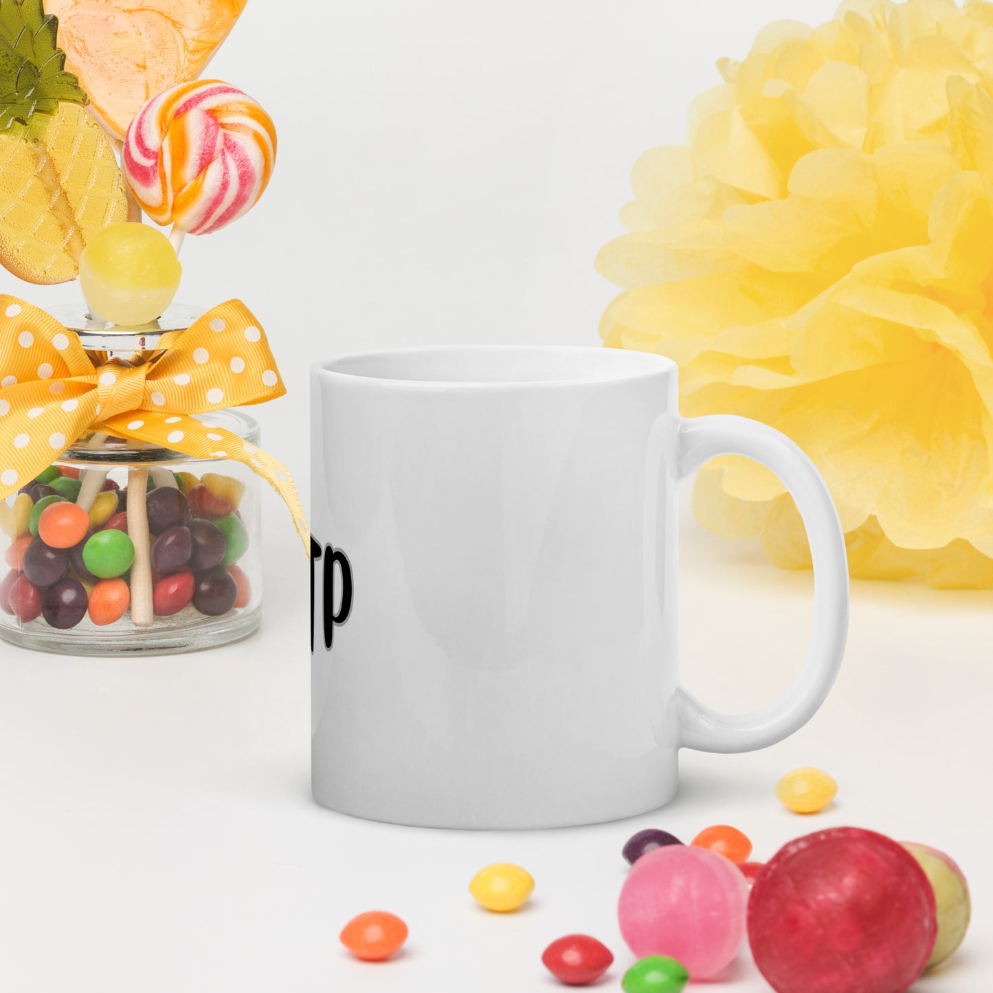 INTP White glossy mug