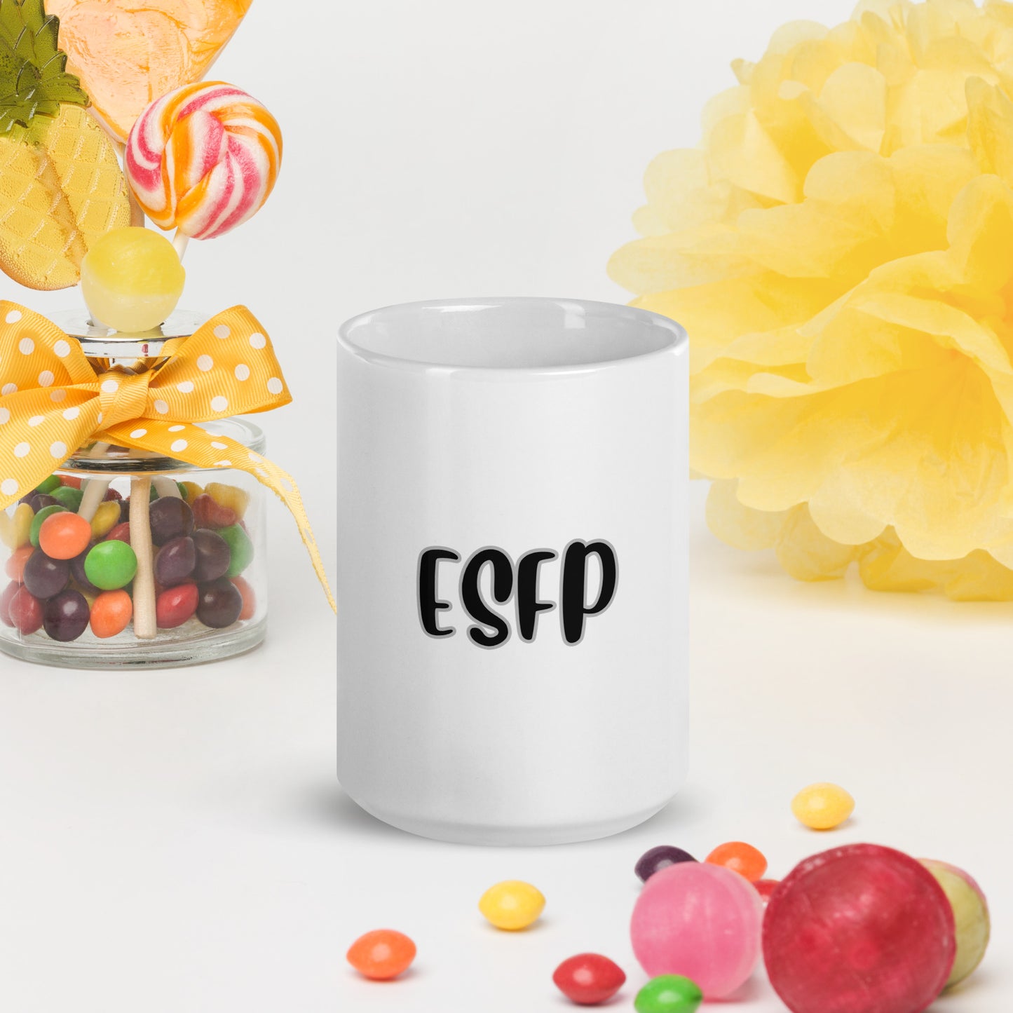ESFP White glossy mug