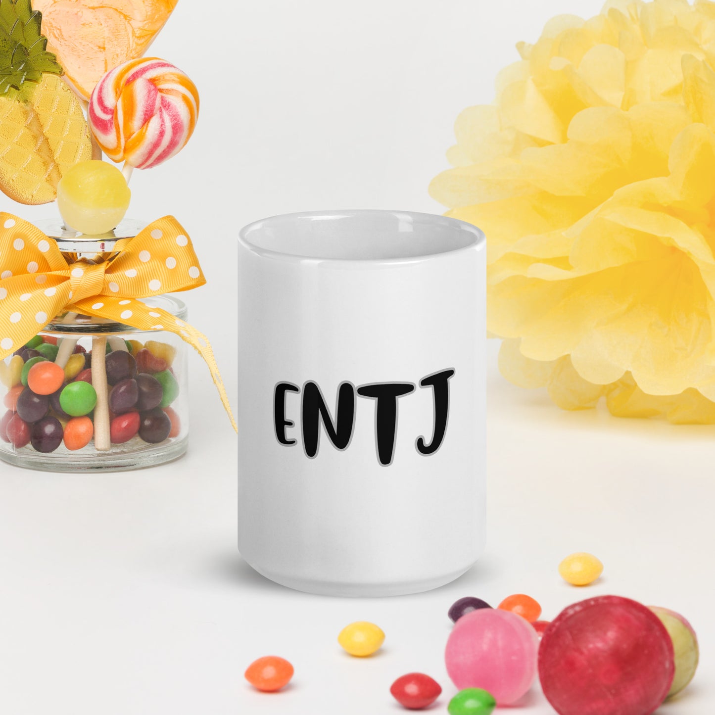 ENTJ White glossy mug