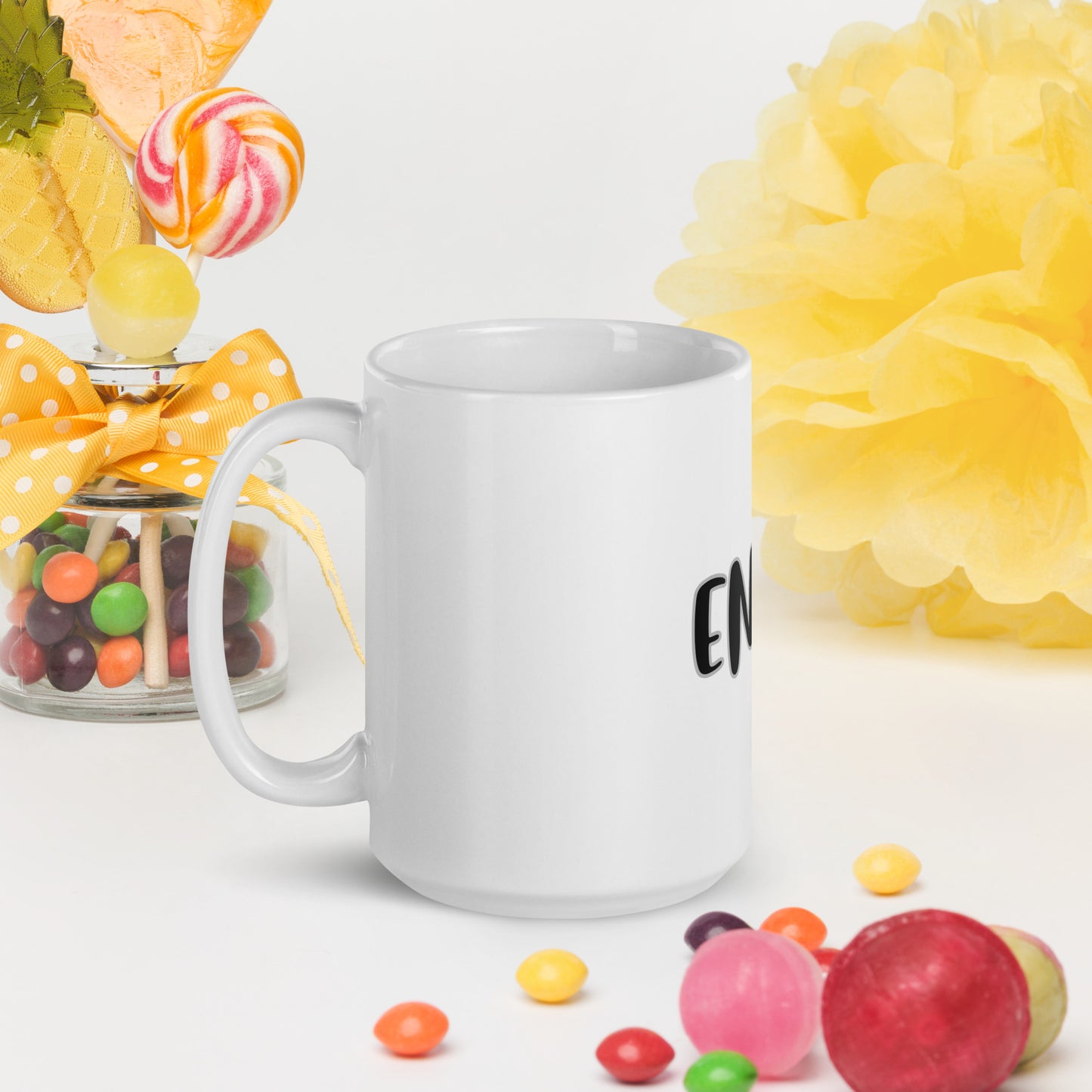 ENTJ White glossy mug