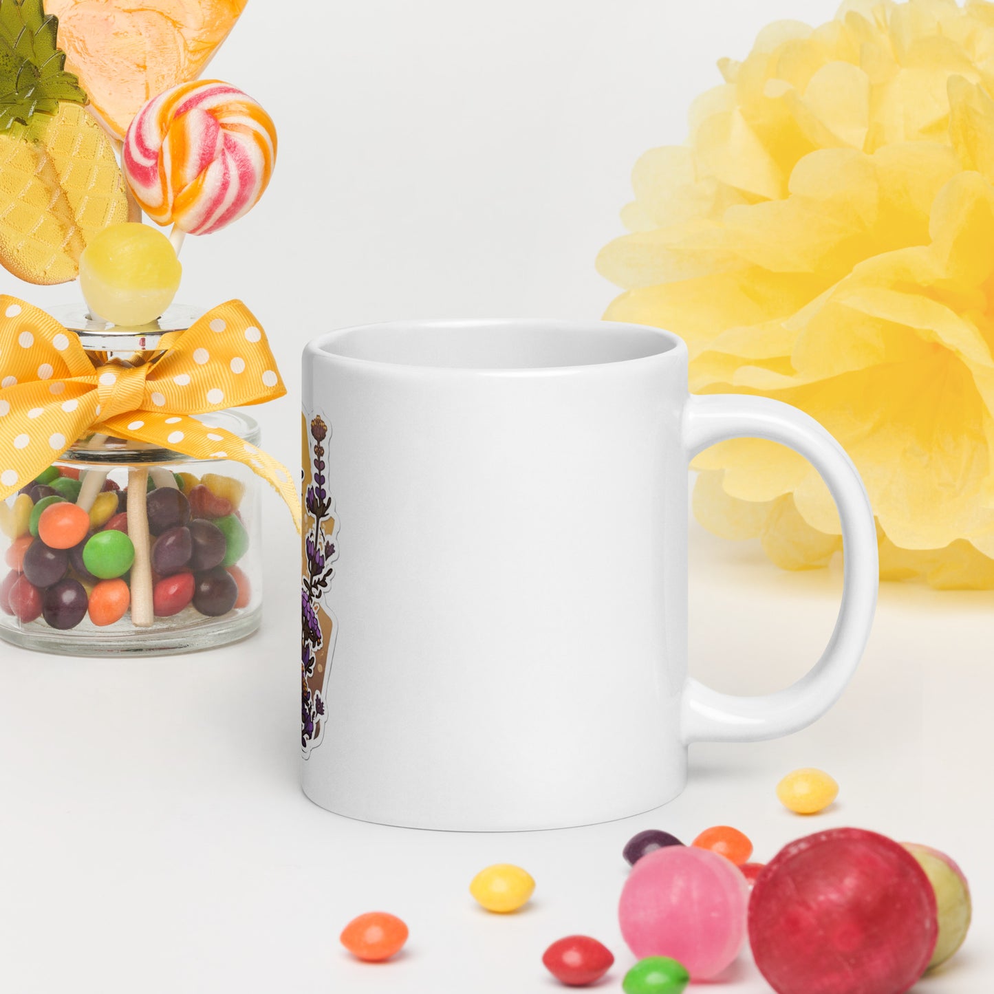 Bee collector White glossy mug