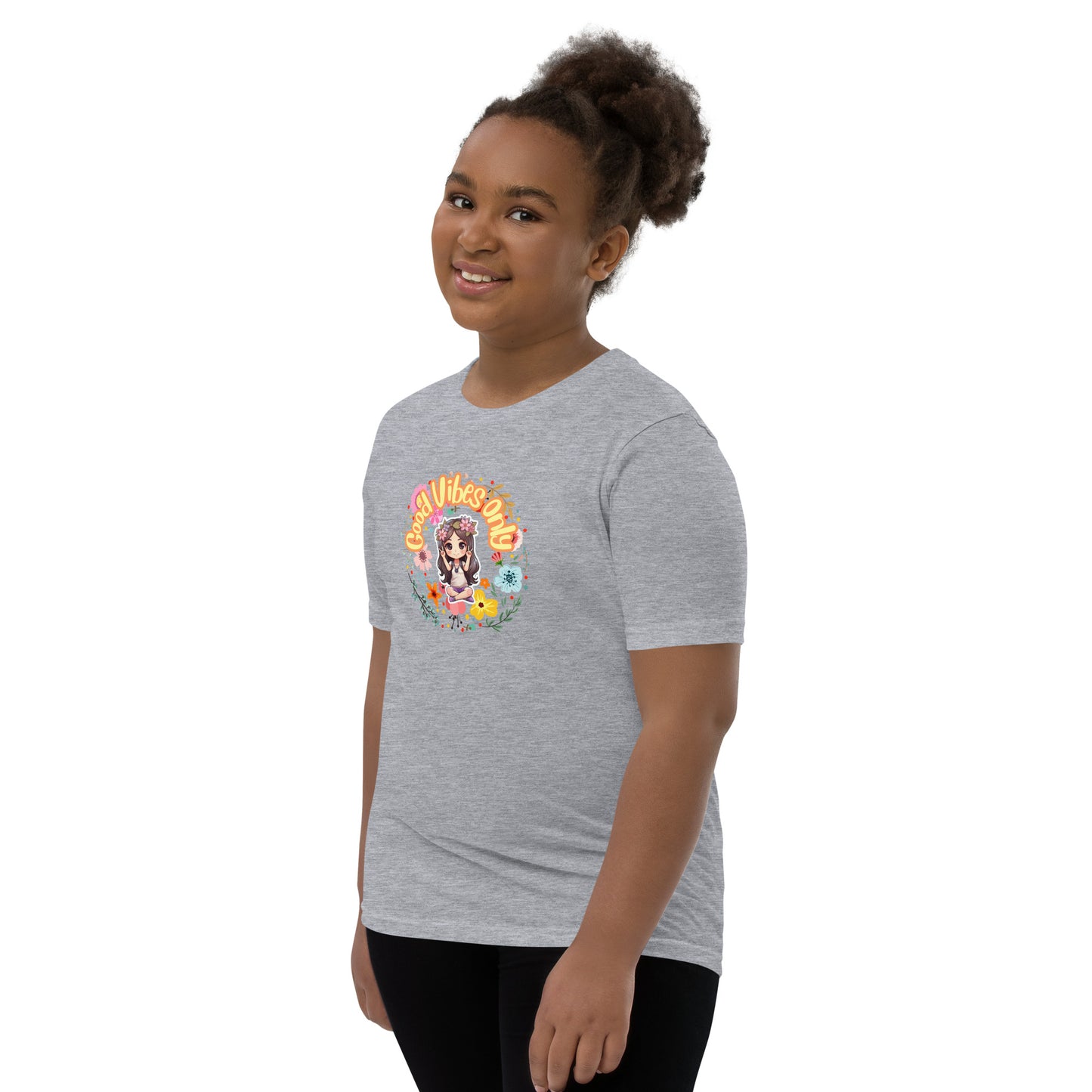 Good Vibes Chibi Youth Short Sleeve T-Shirt