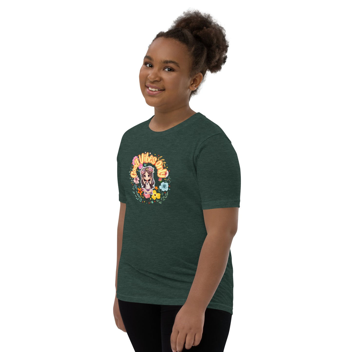 Good Vibes Chibi Youth Short Sleeve T-Shirt