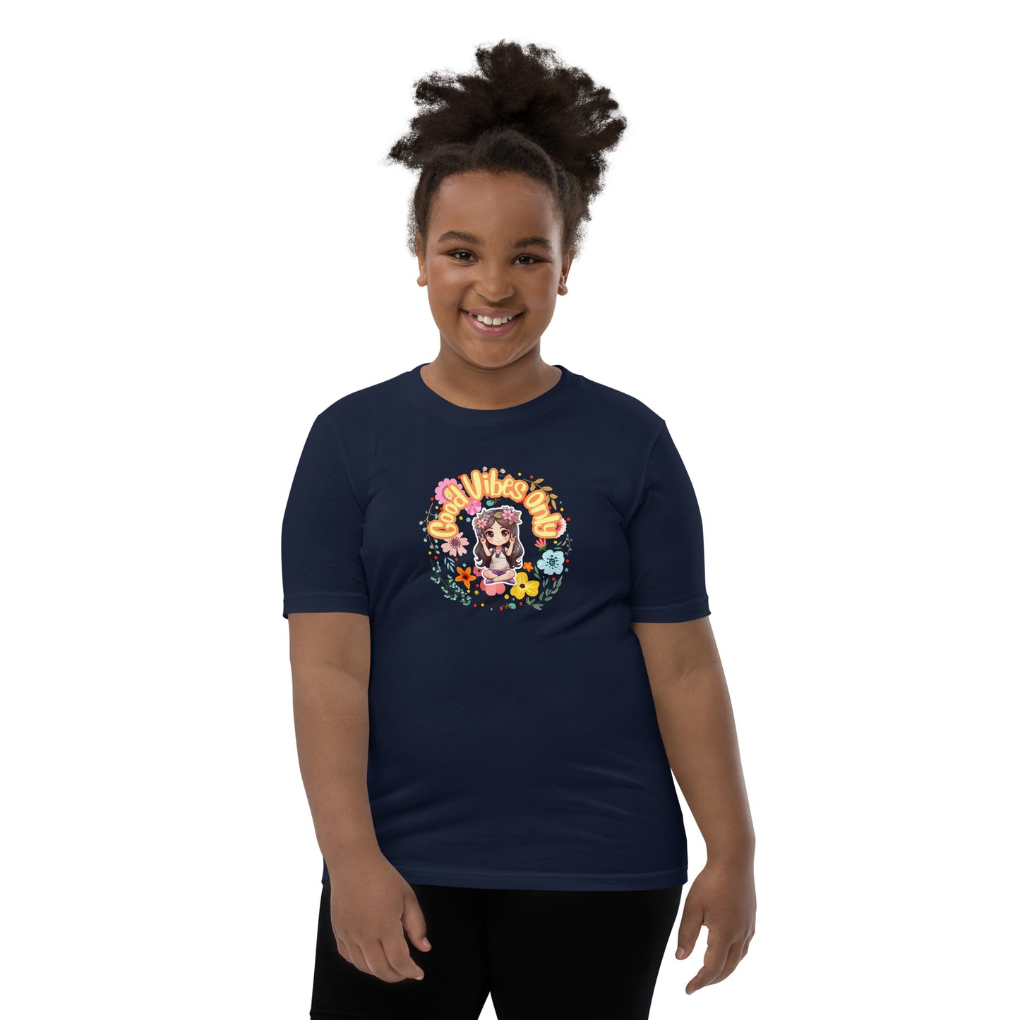 Good Vibes Chibi Youth Short Sleeve T-Shirt