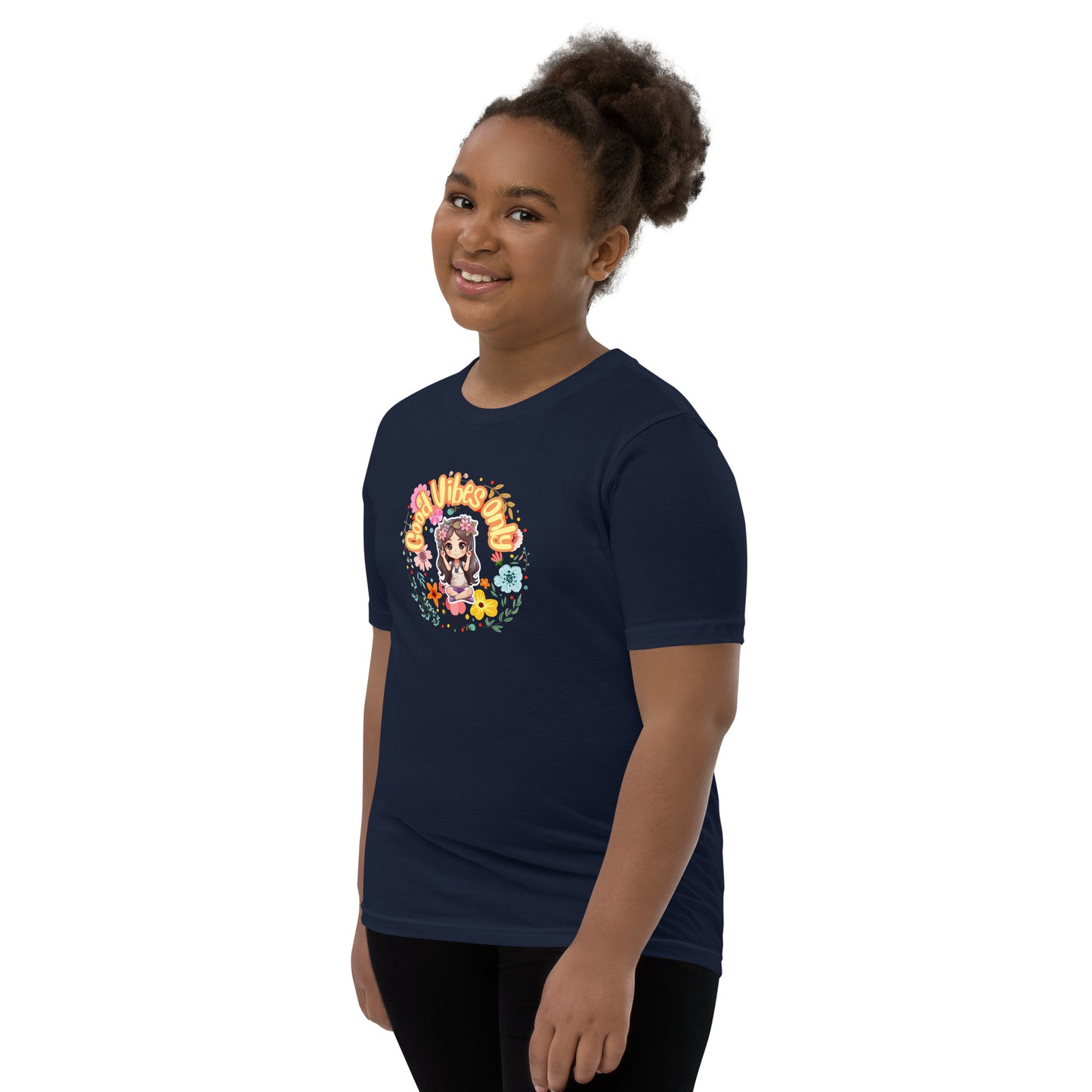 Good Vibes Chibi Youth Short Sleeve T-Shirt