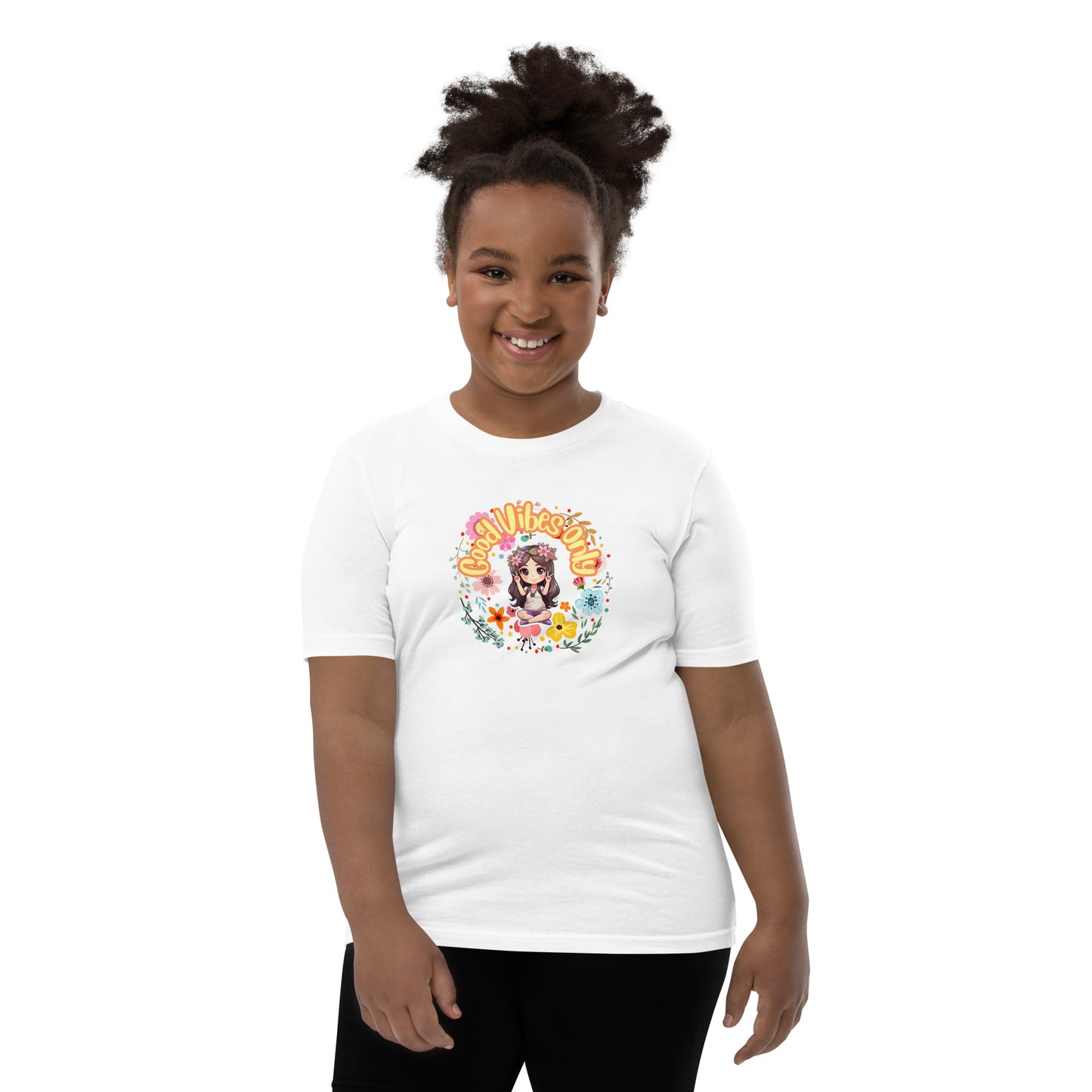 Good Vibes Chibi Youth Short Sleeve T-Shirt