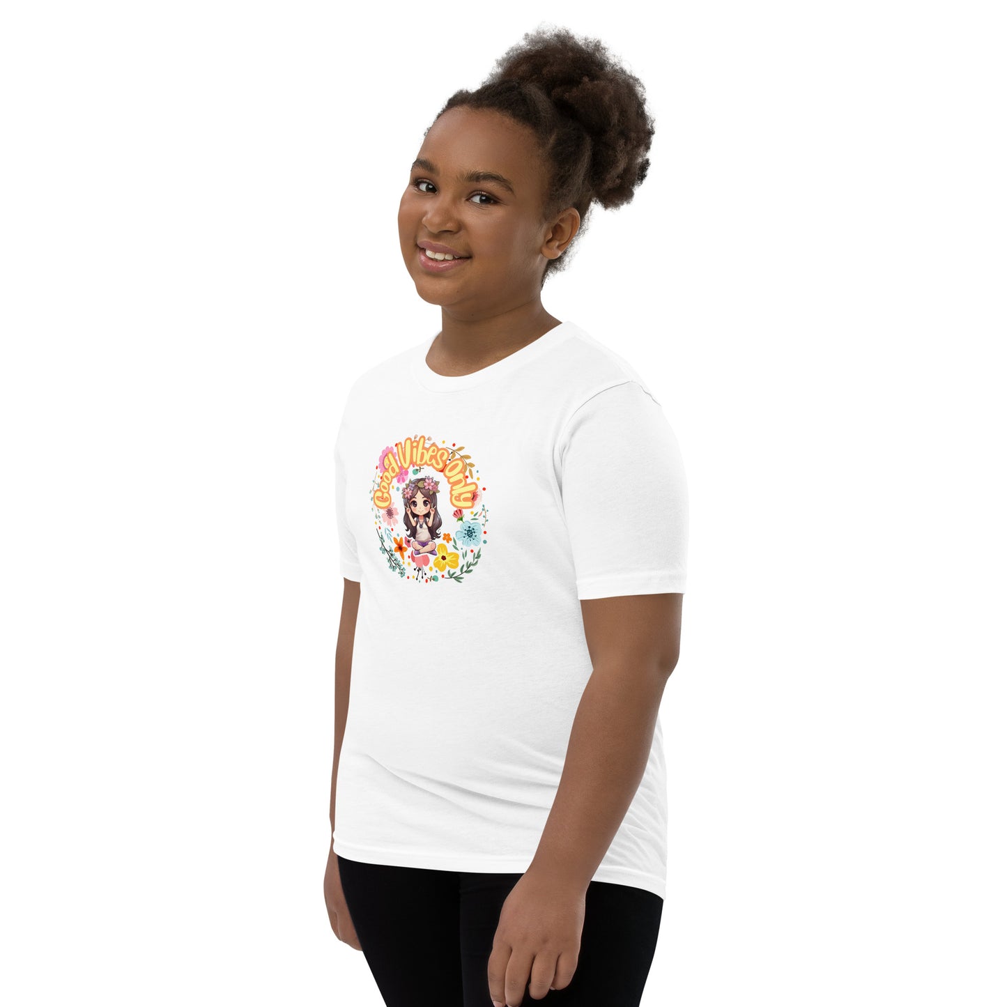 Good Vibes Chibi Youth Short Sleeve T-Shirt