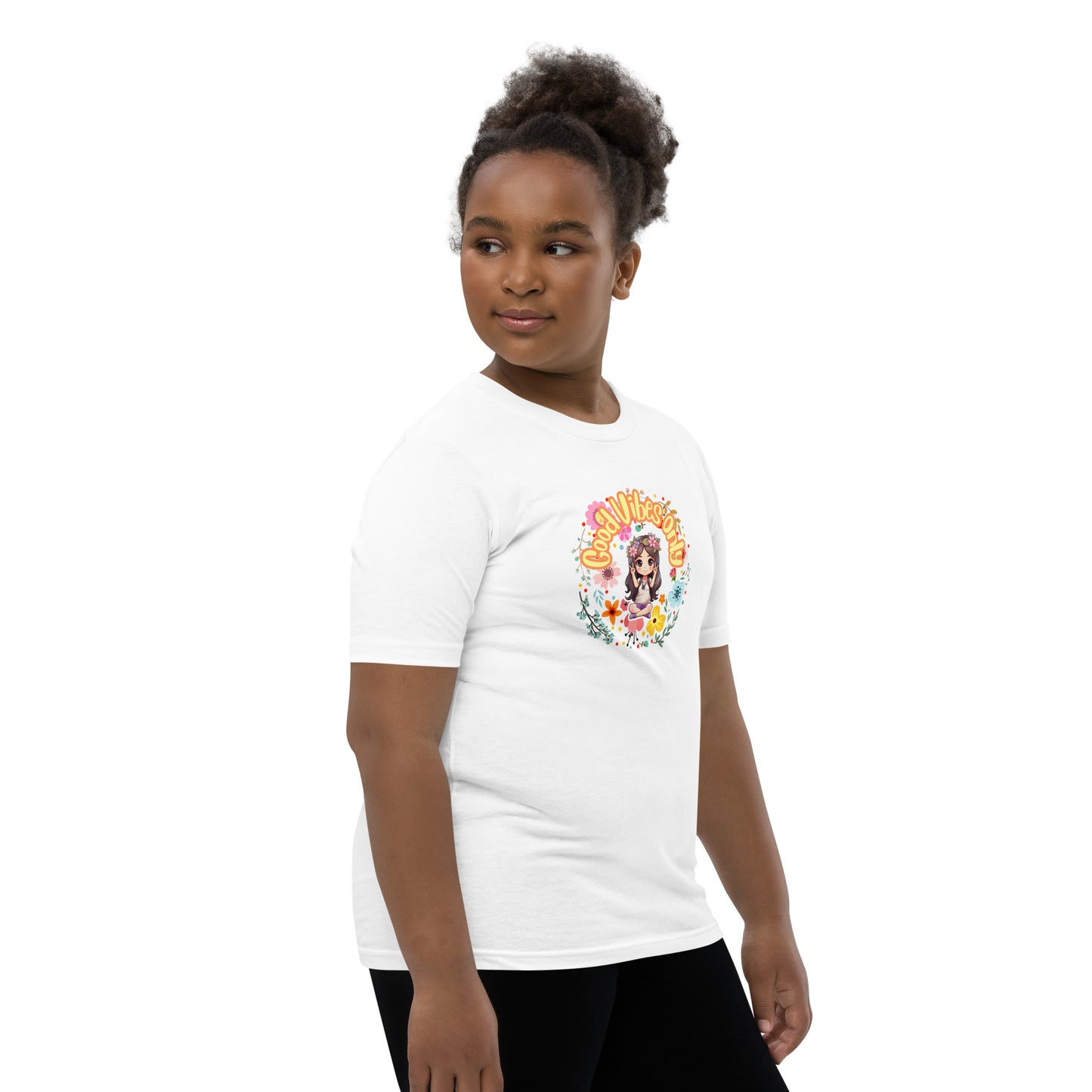 Good Vibes Chibi Youth Short Sleeve T-Shirt