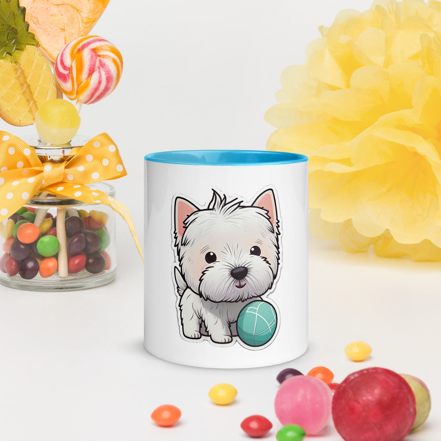 Alfie West Highland Terrier Mug with Color Inside