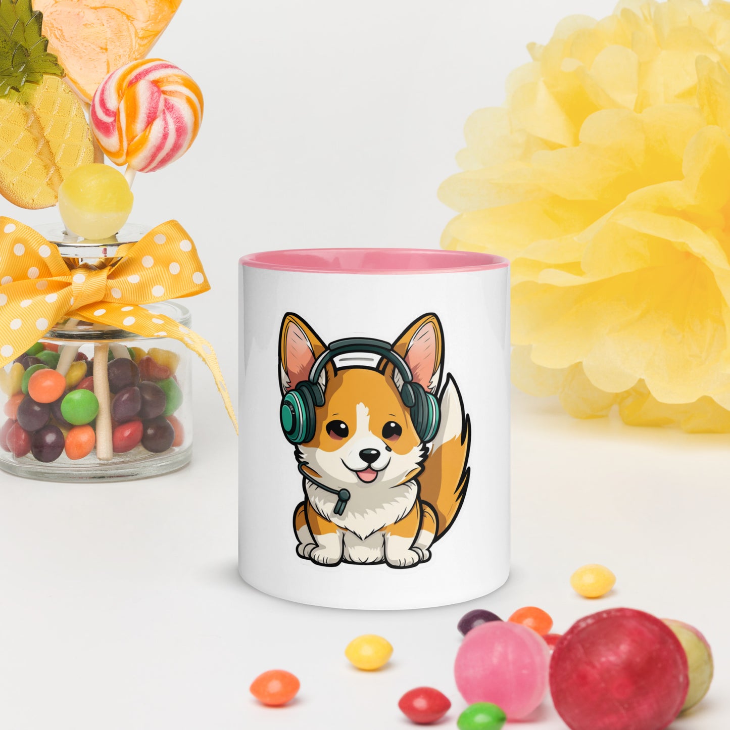 Sam Corgi Mug with Color Inside