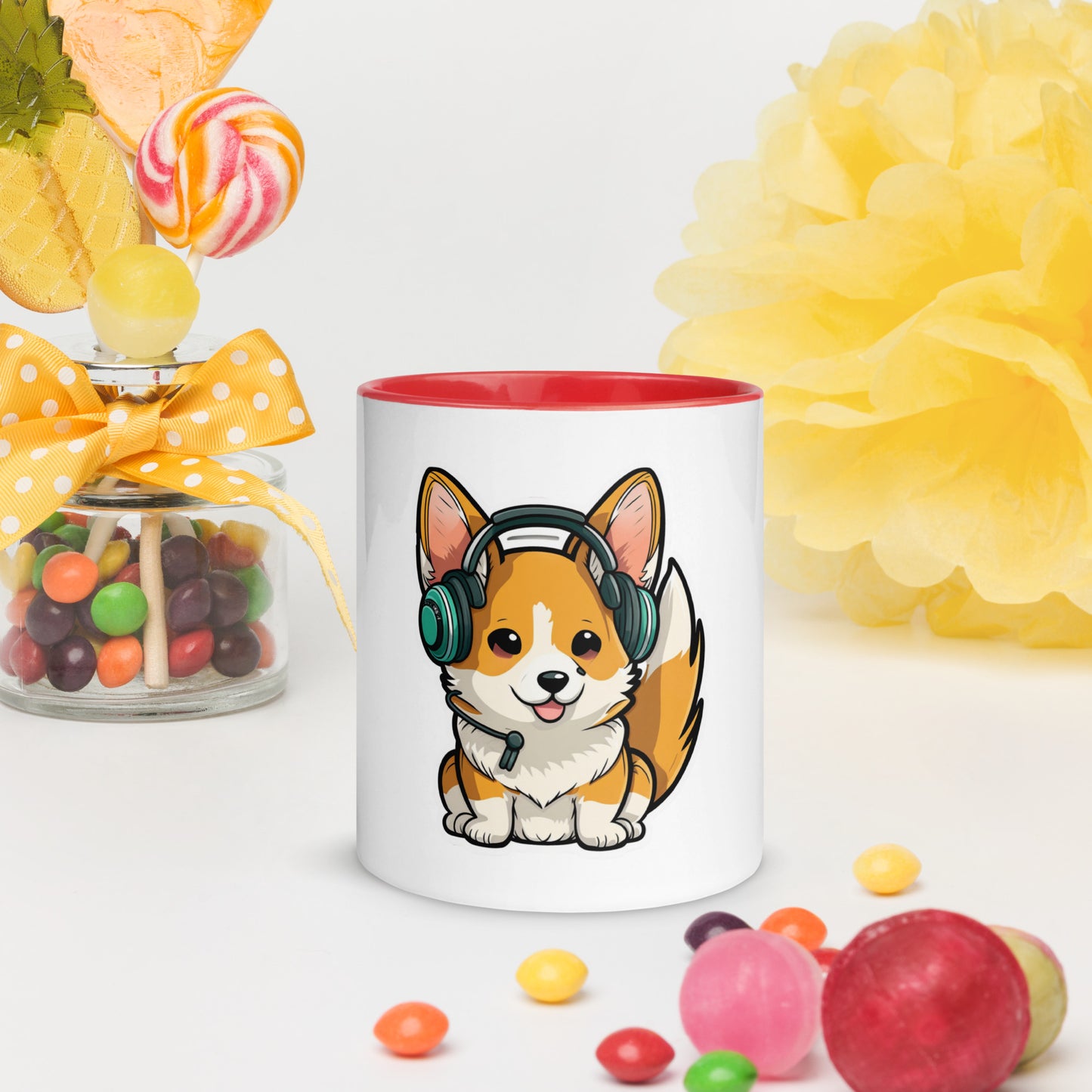 Sam Corgi Mug with Color Inside